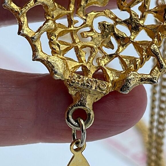 Vintage Lisner Avon collaboration long necklace pendant - Picture 8 of 10